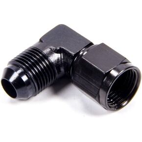 Fragola -8AN Female - Male Flare 90 Degree - Black