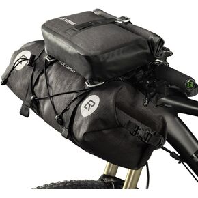 ROCKBROS Waterproof Handlebar Bags 12L-20L Bikepacking Bags Front 2 Dry Packs for MTB Road Bicycles Bikepacking Accessories