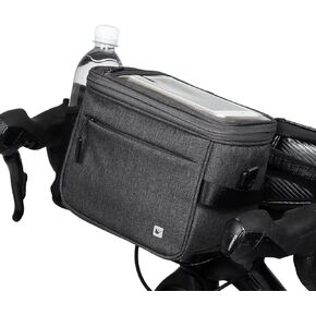 Rhinowalk Bike Handlebar Bag Waterproof Bicycle Front Bag Pack Camera Bag Handbag Phone Bag with Touch Screen Shoulder Strap, Cooler Bag