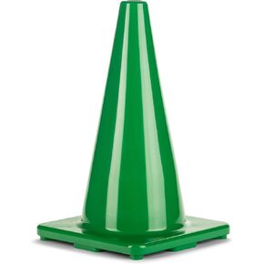 Champion Sports 18" High Visibility Flexible Vinyl Cone for Athletics and Social Distancing, Green
