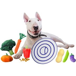 Rainbow-K9 Puppy Toys 7 Pack، ألعاب مضغ للكلاب الصغيرة مع ألعاب حبل لتسنين الحيوانات الأليفة لعبة صرير لطيفة مع كرة معالجة للجرو والكلاب الصغيرة