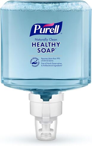 رغوة صابون صحية من العلامة التجارية Purell، رائحة منعشة، عبوة إعادة تعبئة سعة 1200 مل لموزع الصابون اليدوي PURELL ES4 (عبوة من قطعتين) - 5077-02 - تم تصنيعها بواسطة GOJO, Inc. in Saudi Arabia