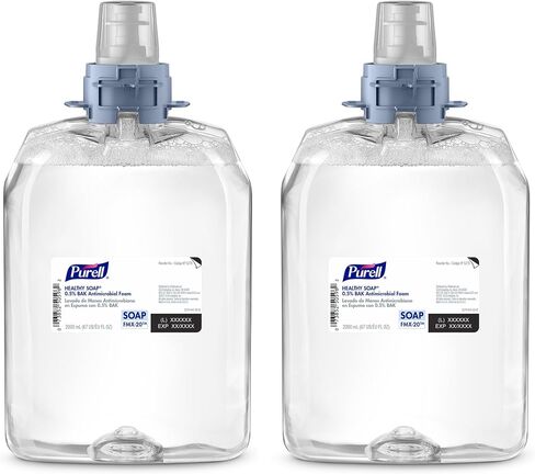 PURELL Brand HEALTHY SOAP Foam, Fresh Scent, 1200 mL Refill for PURELL ES4 Manual Soap Dispenser (Pack of 2) - 5077-02 - Manufactured by GOJO, Inc. in Saudi Arabia