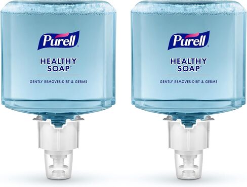 PURELL Brand HEALTHY SOAP Foam, Fresh Scent, 1200 mL Refill for PURELL ES4 Manual Soap Dispenser (Pack of 2) - 5077-02 - Manufactured by GOJO, Inc. in Saudi Arabia