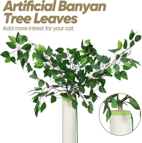 Cat Scratching Post, Kitten Scratcher Sisal Scratch Posts Trees, Kitten Claw Scratch with Dangling Toy Balls for Indoor Kittens and Cats in Kuwait