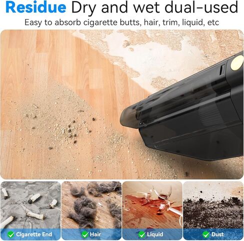 مكنسة كهربائية للسيارة JUSTTOP، مكنسة كهربائية صغيرة محمولة بقوة 12 فولت، سلك طاقة بطول 16.4 قدم وحزمة ملحقات تفصيلية، ملحقات السيارة للرجال والنساء، طقم تنظيف للسفر في العربة، أساسيات السيارة in Kuwait