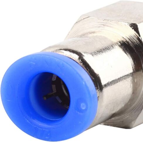SNS أنثى 1/4 NPT دفع لتوصيل التركيبات (10 قطعة) 1/4 "أنبوب OD مستقيم النيكل مطلي النحاس تجهيزات أنابيب هوائية SPCF1/4-N02 in Kuwait