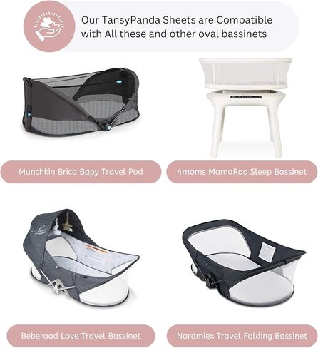 ملاءات سرير من الموسلين متوافقة مع Halo Bassinest Swivel، Flex، Glide، Premiere وLuxe Series Sleeper، حزمة 3، 33 × 17 بوصة، فائقة النعومة ومريحة، للجنسين الأولاد والبنات، قوس قزح أخضر in Kuwait