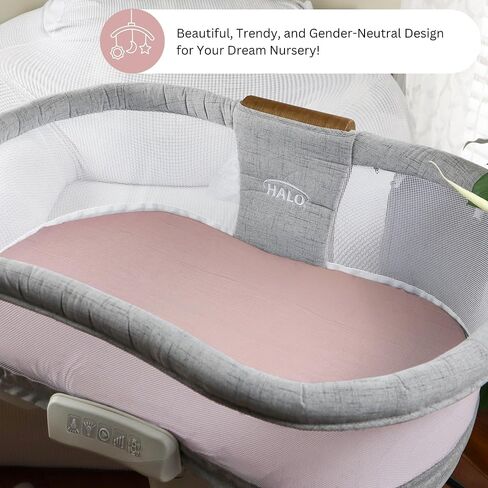 ملاءات سرير من الموسلين متوافقة مع Halo Bassinest Swivel، Flex، Glide، Premiere وLuxe Series Sleeper، حزمة 3، 33 × 17 بوصة، فائقة النعومة ومريحة، للجنسين الأولاد والبنات، قوس قزح أخضر in Kuwait