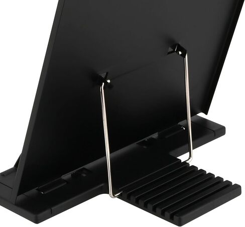 MUKLEI 2 Pack Desktop Document Holder Stand with 7 Adjustable Positions, Black Metal Paper Clipboard Stand for Typing Speech Reading Letter A4 Documents with Clip and Line Guide in Saudi Arabia