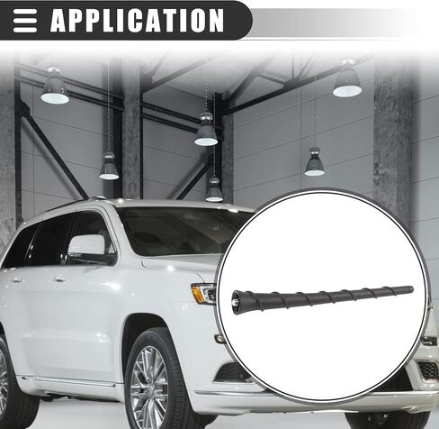 Motoforti Car Signal Aerial Antenna Radio Roof Stereo Antenna,for Jeep Grand Cherokee 2011-2013,Rubber Metal,Black in Saudi Arabia