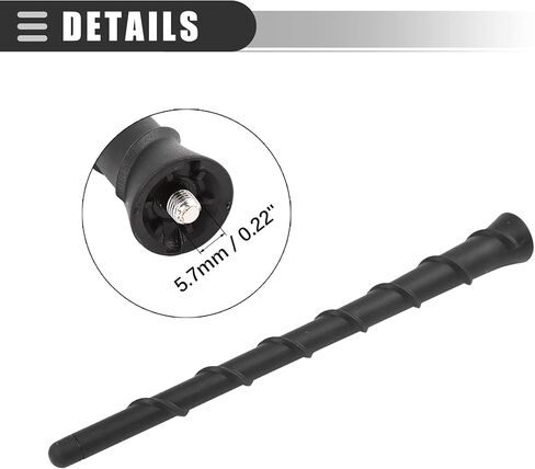Motoforti Car Signal Aerial Antenna Radio Roof Stereo Antenna,for Jeep Grand Cherokee 2011-2013,Rubber Metal,Black in Saudi Arabia