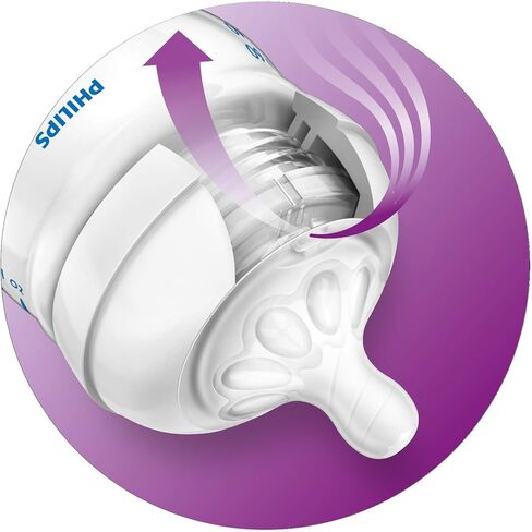 Philips Avent Natural Baby Bottle Newborn Flow Nipple, 0M+, 4pack, Flow 1, SCF651/43 in Kuwait