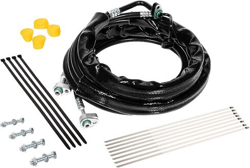 FE37190 Rear AC Line Set Fits for Ford Explorer 2011-2016, Flex and MKT 2013-2019, Upgraded High-Pressure Auxiliary AC Hose Kit with Nylon Cable Ties in Saudi Arabia