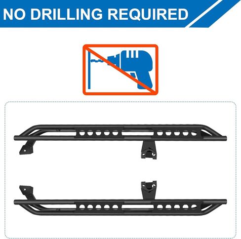 Genful Running Boards Compatible with 2018-2024 Jeep Wrangler JL 4 Door, 18-24 Jeep Wrangler JL Nerf Bars 2018 2019 2020 2021 2022 2023 2024 18 19 20 21 22 23 24 Side Steps in Saudi Arabia