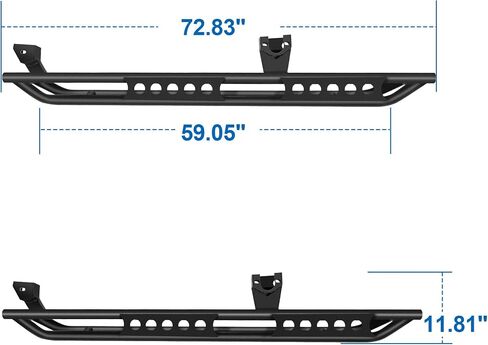 Genful Running Boards Compatible with 2018-2024 Jeep Wrangler JL 4 Door, 18-24 Jeep Wrangler JL Nerf Bars 2018 2019 2020 2021 2022 2023 2024 18 19 20 21 22 23 24 Side Steps in Saudi Arabia