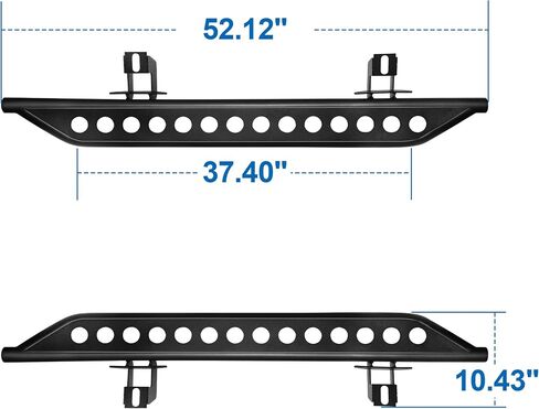Genful Running Boards Compatible with 2018-2024 Jeep Wrangler JL 4 Door, 18-24 Jeep Wrangler JL Nerf Bars 2018 2019 2020 2021 2022 2023 2024 18 19 20 21 22 23 24 Side Steps in Saudi Arabia