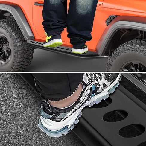 Genful Running Boards Compatible with 2018-2024 Jeep Wrangler JL 4 Door, 18-24 Jeep Wrangler JL Nerf Bars 2018 2019 2020 2021 2022 2023 2024 18 19 20 21 22 23 24 Side Steps in Saudi Arabia
