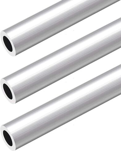 OFOWIN 3 قطع 6063 أنبوب ألومنيوم دائري 17 مم OD 8 مم ضياء داخلي 300 مم طول أنابيب ألومنيوم مستقيمة غير ملحومة لمشاريع التصنيع DIY نموذج يدوي الصنع إطار حرفي بناء متجر البستنة المناسب in Kuwait