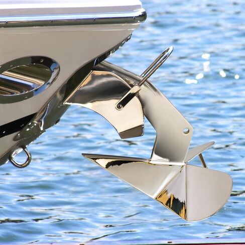 مرساة قارب CXRCY، مرساة قوية من الفولاذ المقاوم للصدأ مقاومة للتآكل 316، مرساة قارب على شكل جناح عالي التحمل للعائم، قوارب الصيد، القوارب الرياضية in Kuwait