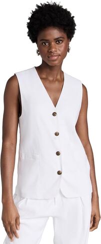 rag & bone Women's Charlotte Linen Vest in Saudi Arabia