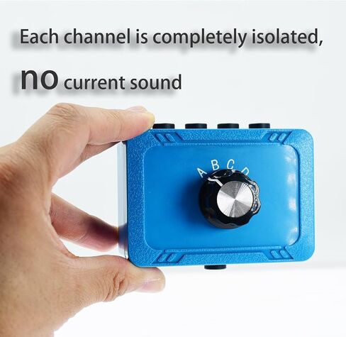 No External Power No Noise 4 Way 1 in 4 Out or 4 in 1 Out Audio Sound selector RCA Female Stereo 4 Channel Splitter switcher Box Switching in Saudi Arabia