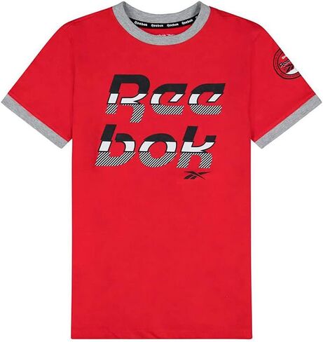 Reebok boys 2-piece Clothing Set - Short Sleeve Crewneck T-shirt + Comfy Fleece Jogger Sweatpants in Saudi Arabia