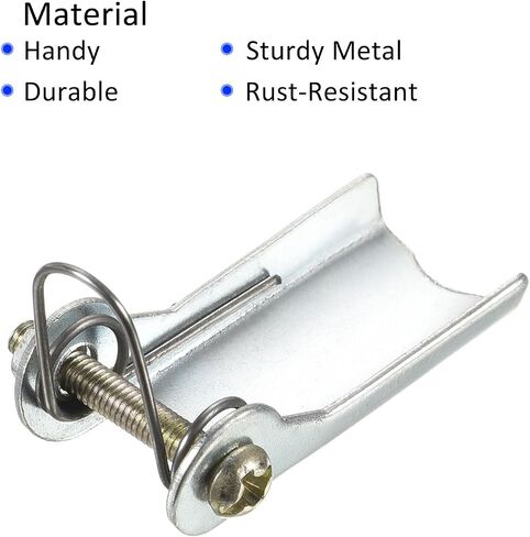 M METERXITY Hook Safety Latch Kit - Clevis Slip Hook Receiver Hitch Replacement Apply to Towing Lifting Hook Trailer/Crane (1.3" Long, Silver) in Saudi Arabia