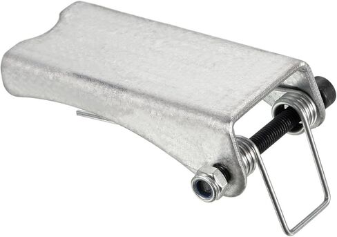 طقم مزلاج أمان بخطاف M METERXITY - استبدال وصلة ربط جهاز الاستقبال بخطاف الانزلاق Clevis ينطبق على مقطورة / رافعة خطاف السحب (طول 3 بوصات، فضي) in Kuwait