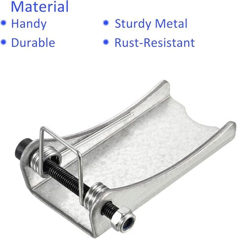 طقم مزلاج أمان بخطاف M METERXITY - استبدال وصلة ربط جهاز الاستقبال بخطاف الانزلاق Clevis ينطبق على مقطورة / رافعة خطاف السحب (طول 3 بوصات، فضي) in Kuwait