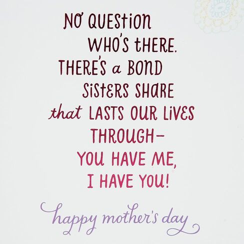 Hallmark Mother's Day Card for Sister (True Friends) in Saudi Arabia
