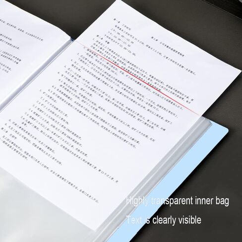 A4 80 Pockets 160/Sides Display Book Paper Document Holder, Business Presentation Book Presentation Folder (80 Pocket Pink) in Saudi Arabia
