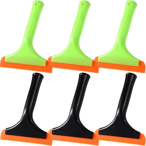 Uiifan 6 Pack Mini Silicone Squeegee for Car Window Squeegee for Shower Glass Door Car Windshield Squeegee for Window Mirror with Non Slip Handle in Saudi Arabia
