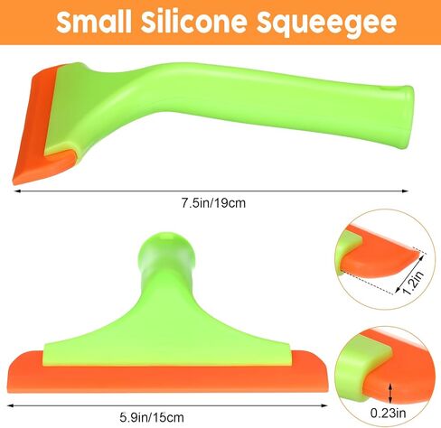 Uiifan 6 Pack Mini Silicone Squeegee for Car Window Squeegee for Shower Glass Door Car Windshield Squeegee for Window Mirror with Non Slip Handle in Saudi Arabia