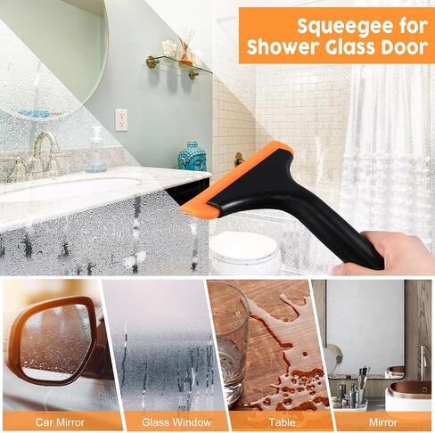 Uiifan 6 Pack Mini Silicone Squeegee for Car Window Squeegee for Shower Glass Door Car Windshield Squeegee for Window Mirror with Non Slip Handle in Saudi Arabia