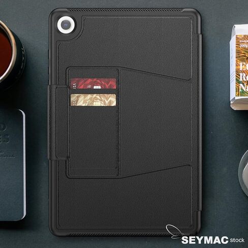 حافظة SEYMAC لهاتف Samsung Galaxy Tab A9+ Plus 11 بوصة، حافظة للنوم/الاستيقاظ التلقائي مع حامل مغناطيسي متعدد الزوايا، فتحة بطاقة لجهاز Galaxy Tab A9+/ A9 Plus 11 بوصة SM-X210/X216/X218، (أسود) in Kuwait