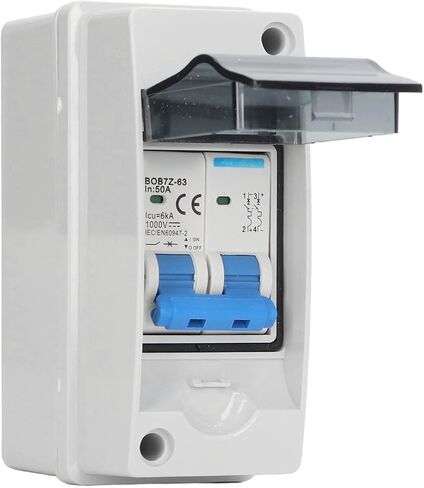 DC Disconnect Switch 1000V 50A Miniature Circuit Breaker with IP65 Waterproof Distribution Box for Solar PV System DC Disconnect Switch PV Disconnect Switch dc Circuit Breaker Outdoor Breaker Box in Saudi Arabia
