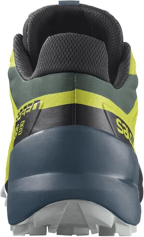 Salomon Speedcross 5 Trail Running Shoes for Men, Duck Green/Black/Evening Primrose, 11 in Saudi Arabia