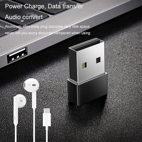 بطاقة صوت ستيريو خارجية بمحول صوت USB من ICEVEIN مع مقبس USB-C، ومحول USB C أنثى إلى USB ذكر [عبوة من قطعتين]، لأجهزة Windows وMac وLinux والهواتف وأجهزة الكمبيوتر الشخصية وأجهزة الكمبيوتر المحمولة وأجهزة الكمبيوتر المكتبية وPS5 (أسود وفضي) in Saudi Arabia