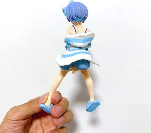 MHCYKJ Re Zero Figure Ram Cute Anime Girl Figures Room Wear Ver Kawaii Neko Statues PVC Toy Desk Decor Collection Birthday Gift for Kids in Saudi Arabia