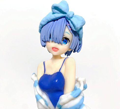 MHCYKJ Re Zero Figure Ram Cute Anime Girl Figures Room Wear Ver Kawaii Neko Statues PVC Toy Desk Decor Collection Birthday Gift for Kids in Saudi Arabia