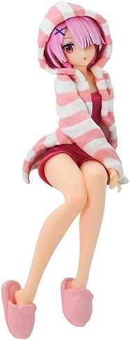MHCYKJ Re Zero Figure Ram Cute Anime Girl Figures Room Wear Ver Kawaii Neko Statues PVC Toy Desk Decor Collection Birthday Gift for Kids in Saudi Arabia