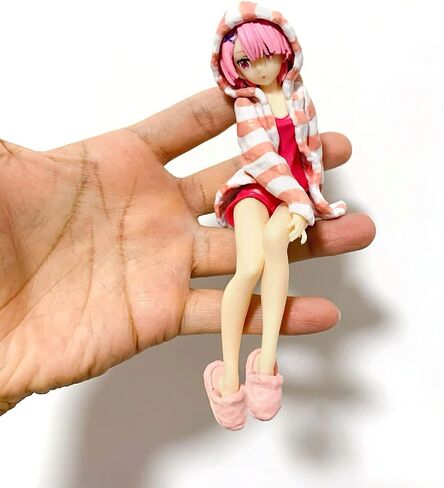 MHCYKJ Re Zero Figure Ram Cute Anime Girl Figures Room Wear Ver Kawaii Neko Statues PVC Toy Desk Decor Collection Birthday Gift for Kids in Saudi Arabia
