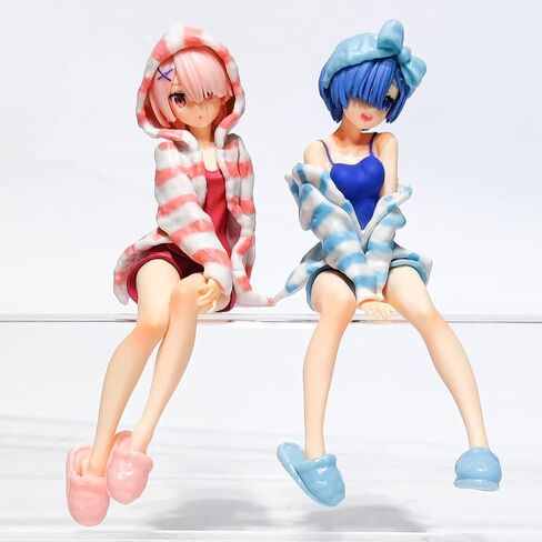 MHCYKJ Re Zero Figure Ram لطيف شخصيات أنيمي فتاة ملابس الغرفة Ver Kawaii Neko تماثيل PVC لعبة مكتب ديكور مجموعة هدية عيد ميلاد للأطفال in Saudi Arabia