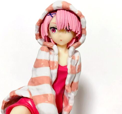MHCYKJ Re Zero Figure Ram لطيف شخصيات أنيمي فتاة ملابس الغرفة Ver Kawaii Neko تماثيل PVC لعبة مكتب ديكور مجموعة هدية عيد ميلاد للأطفال in Saudi Arabia