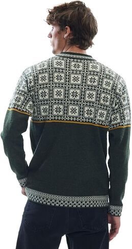 Dale of Norway Tyssoy Men’s Sweater - 100% Fine Norwegian Wool Sweaters for Men - Pullover Sweaters - Men’s Crew Neck Sweater in Saudi Arabia