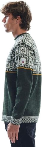 Dale of Norway Tyssoy Men’s Sweater - 100% Fine Norwegian Wool Sweaters for Men - Pullover Sweaters - Men’s Crew Neck Sweater in Saudi Arabia