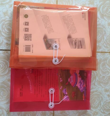Legal Size Poly String Envelope with Expandable Gusset,Clear Poly Reusable File Folders Project Paper Documents Organizer for Office School Home, 10 Pack in Saudi Arabia