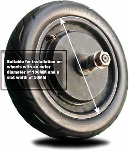 Solid Tire 10 Inch, 10X2.70-6.5 70/65-6.5 Scooter Airless Puncture-Proof Design Explosion-Proof Solid Rubber Tires, tubeless Tires Wheels Replacement Anti-Skid Wear-Resistant in Saudi Arabia