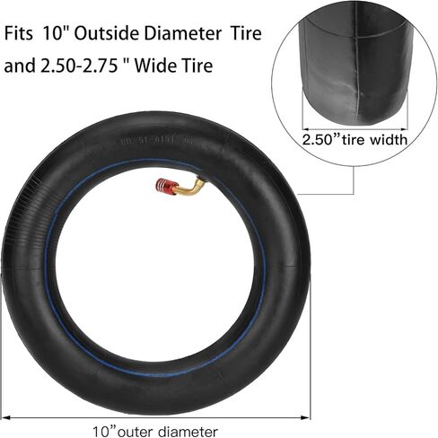 GREHUA 10x2.50 10 بوصة الأنبوب الداخلي للسكوتر الكهربائي الذكي ذاتي التوازن التنقل شوين رودستر راديو فلاير كلاسيكي 10 بوصة دراجة ثلاثية العجلات السرعوف 10 ثنائي 36 فولت 48 فولت 400 واط 500 واط 800 واط محور المحرك Mijia M365 4 حزمة in Kuwait